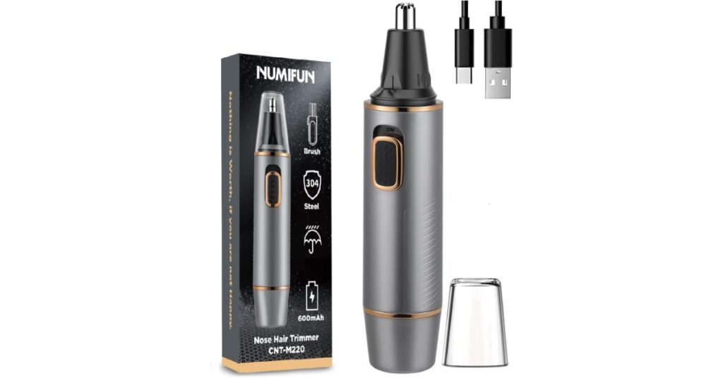 Painless nose hair trimmer