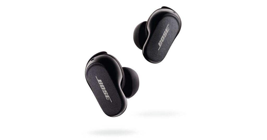 how to turn on Bose earbuds