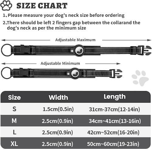 Kardition Padded Dog Collar Size