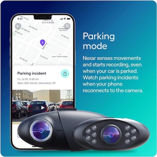 Nexar Pro Dual Dash Cam Parking-min