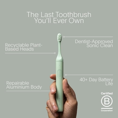 SURI Sustainable Sonic Toothbrush certified